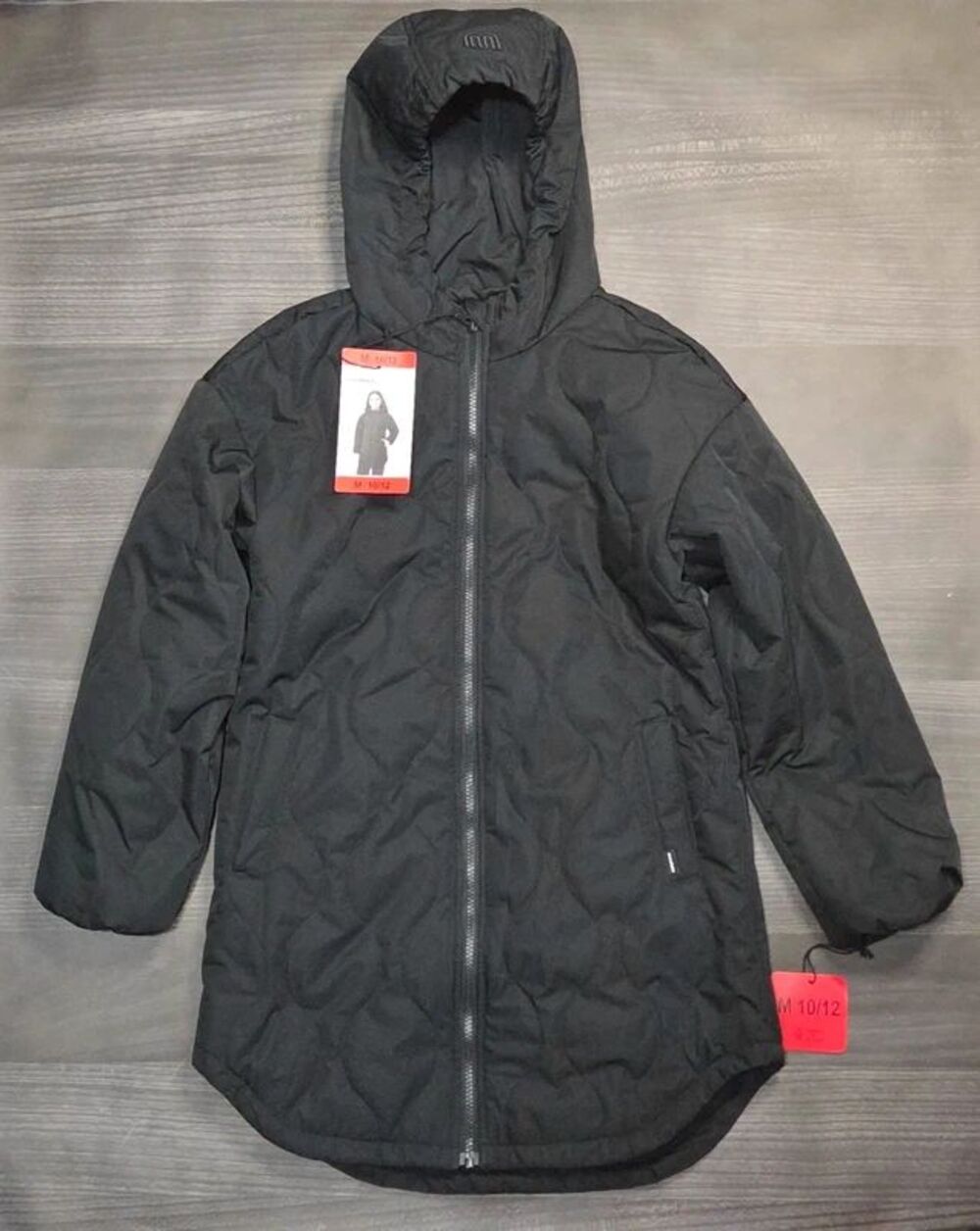 Girl's Mondetta Black Quilted Puffer Jacket Size M (10/12)
